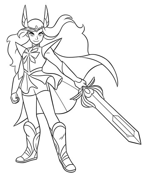 Printable She Ra Coloring Pages